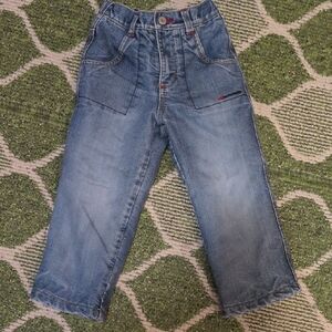 Old Navy Kids Fleece Lined Denim Blue Jeans